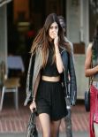 Kendall and Kylie Jenner Street Style- at Fred Segal in Los Angeles