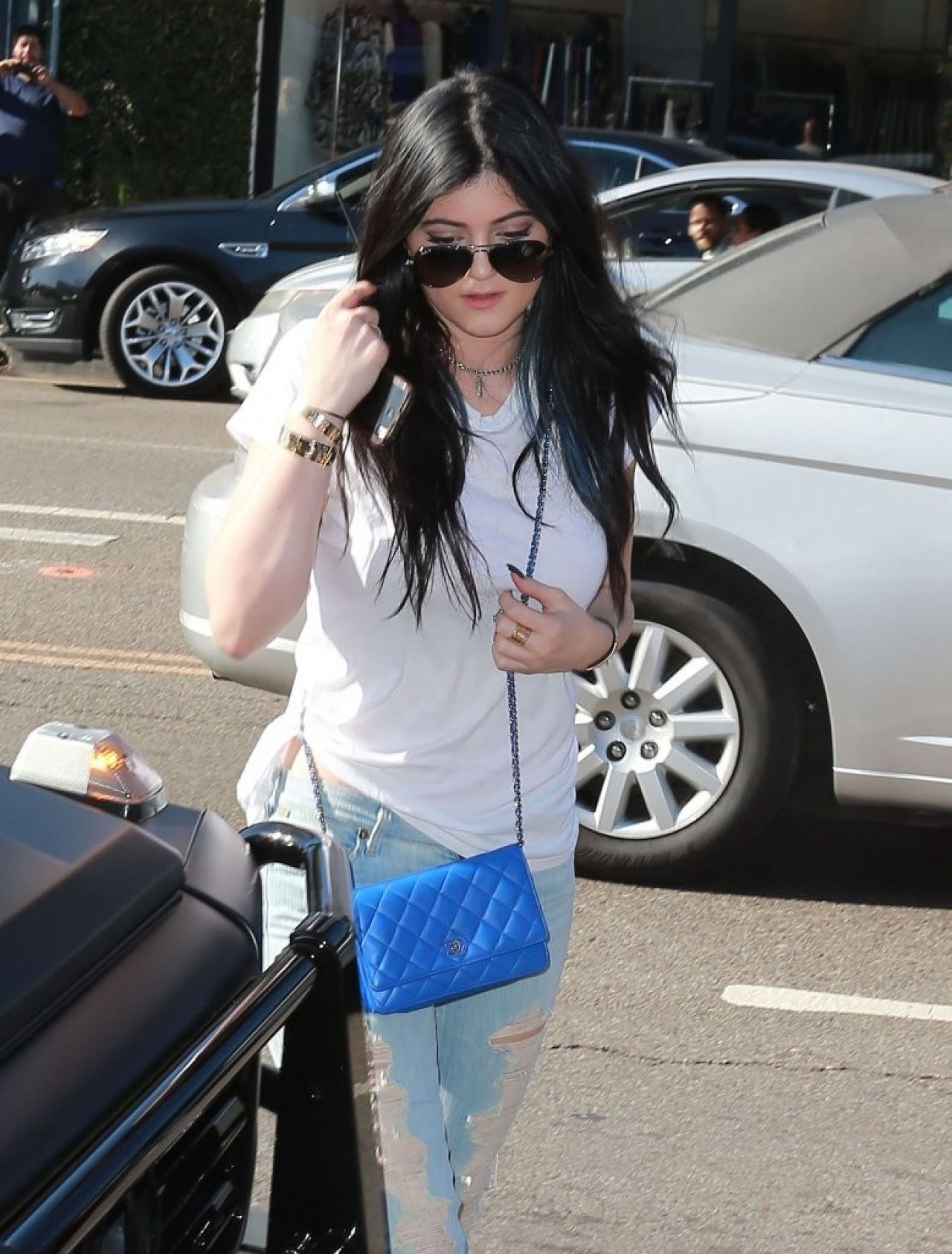Kylie Jenner in Jeans in West Hollywood, Los Angeles