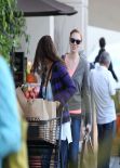 Mila Kunis Street Style - Grocery Shopping at a Pavilions in Los Angeles