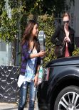 Mila Kunis Street Style - Grocery Shopping at a Pavilions in Los Angeles