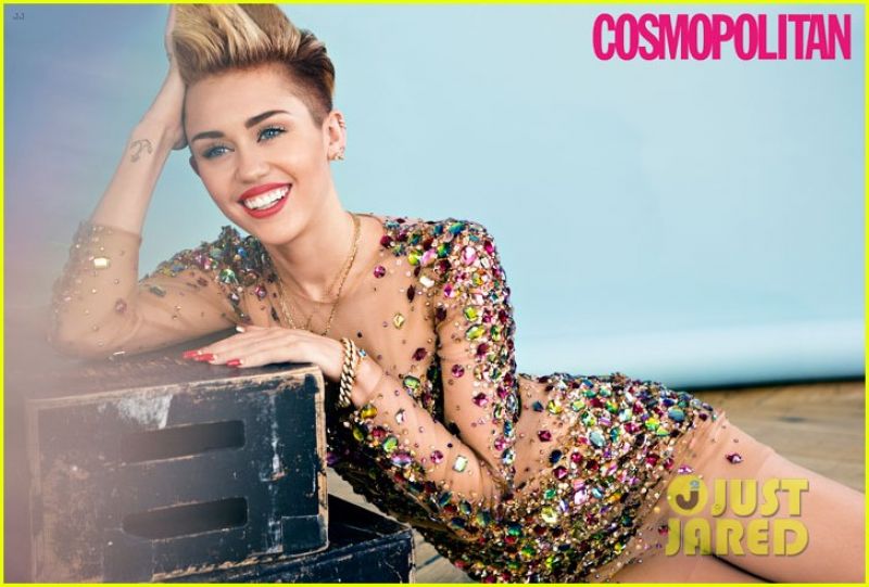 Miley Cyrus In Cosmopolitan Magazine December 2013 Issue Celebmafia