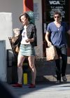 Milla Jovovich seen out and about in Los Angeles - October 2013
