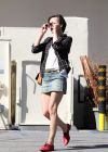 Milla Jovovich seen out and about in Los Angeles - October 2013