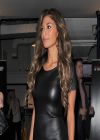 Nicole Scherzinger Sizzles Street Style - in Leather Dress