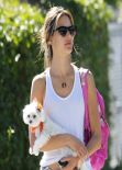 Alessandra Ambrosio Street Style - With a Full Skeleton