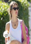 Alessandra Ambrosio Street Style - With a Full Skeleton
