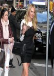 Candice Swanepoel Arriving to Good Morning America