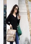Emmy Rossum Street Style - at Bristol Farms in Los Angeles - November 2013