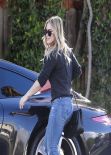 Hilary Duff Street Style - in Jeans Out in Studio City - November 2013
