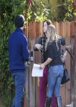 Hilary Duff Street Style - in Jeans Out in Studio City - November 2013