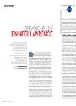 Jennifer Lawrence ELLE Magazine France Cover Girl - October 2013 Issue