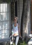 Julianne Hough Street Style - Outside a Gym in Los Angeles