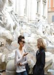Kate Beckinsale Street Style - in Rome - November 2013