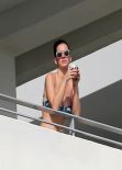 Katy Perry Wearing a Bikini Top in Miami - November 2013