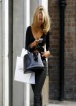 Kimberley Garner Looks Cute in Black - Street Style - Chelsea, London