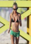 Laura Cremaschi Hot Photos - Exercising in Miami Beach - November 2013