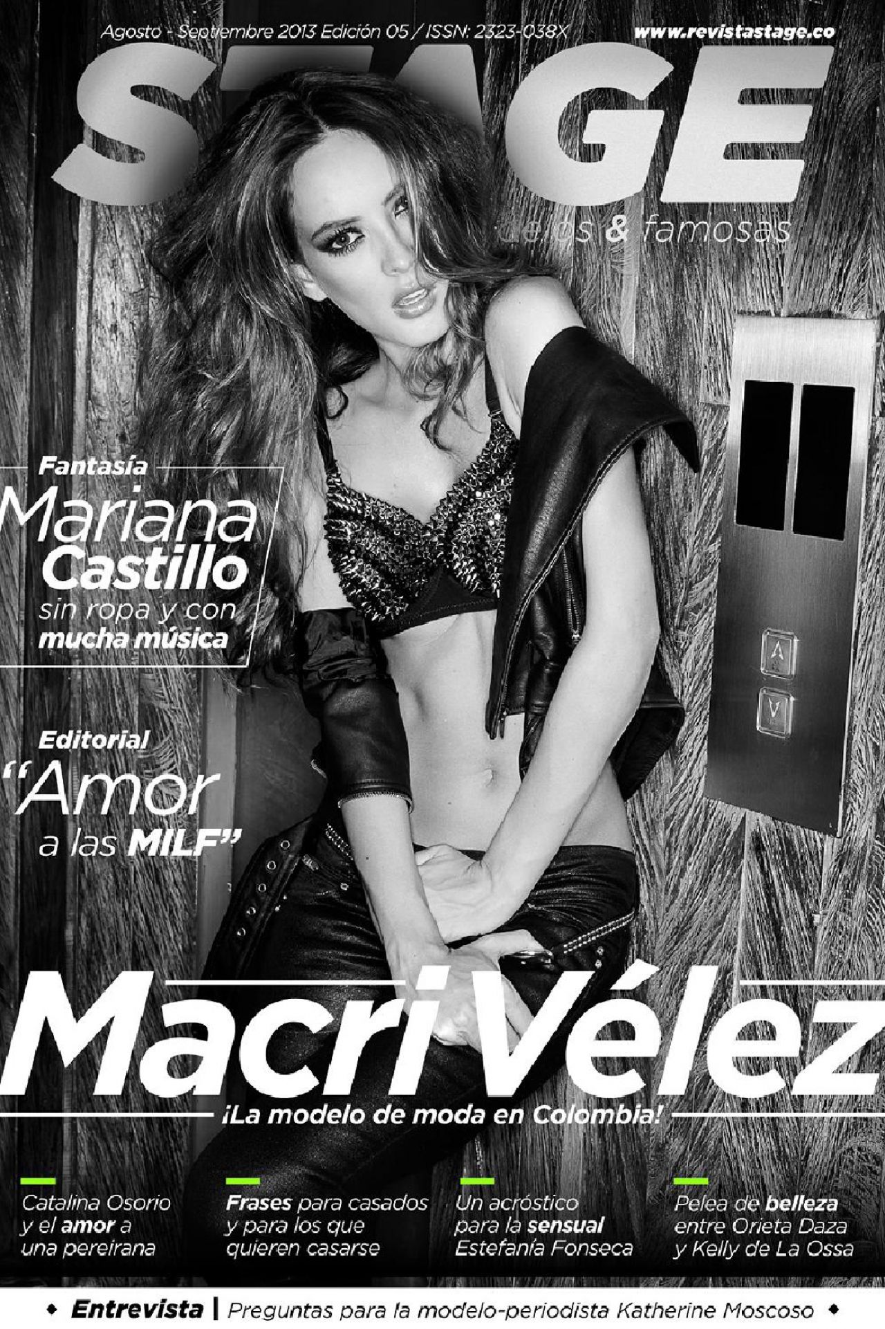 Macri Elena Vélez Sánchez - Revista STAGE (Colombia) - August/September 2013 Issue