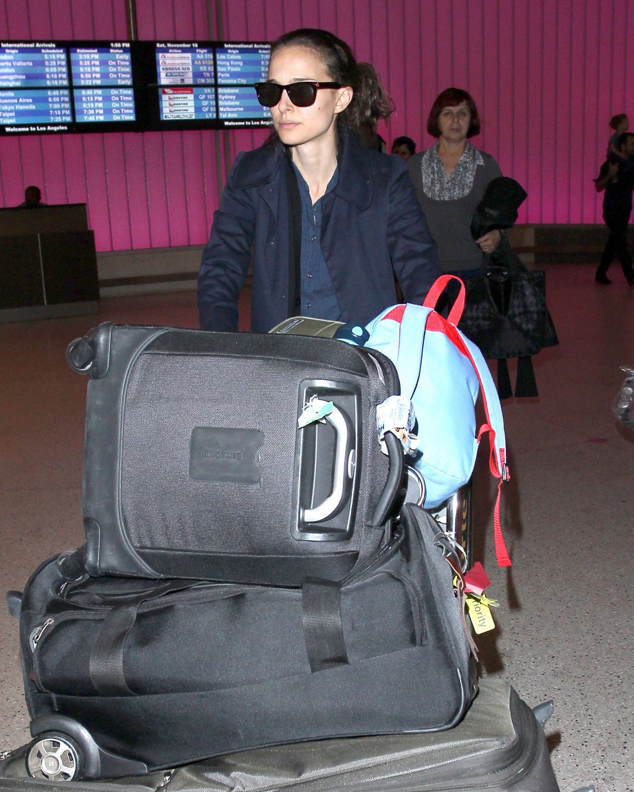 Natalie Portman at LAX Airport - November 2013