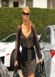 Paris Hilton Street Style - Visits Piny Salon in Beverly Hills