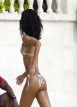 Rihanna in a Bikini at a Beach in Barbados