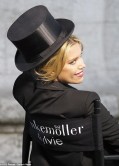 Sylvie Meis - Hunkemoller photoshoot on the Alexandre III bridge in Paris 