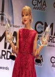Taylor Swift  in Red on Red Carpet - 47th Annual CMA Awards
