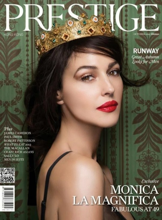 Monica Bellucci - PRESTIGE Magazine (Hong Kong) - October 2013 Issue