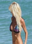 Victoria Silvstedt in a Bikini - Miami Florida - November 2013
