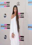Zendaya Coleman in White Dress - 2013 American Music Awards Red Carpet