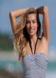  Jessica Hart Modelling an Array of Bikinis -  The Beach in Miami - December 2013