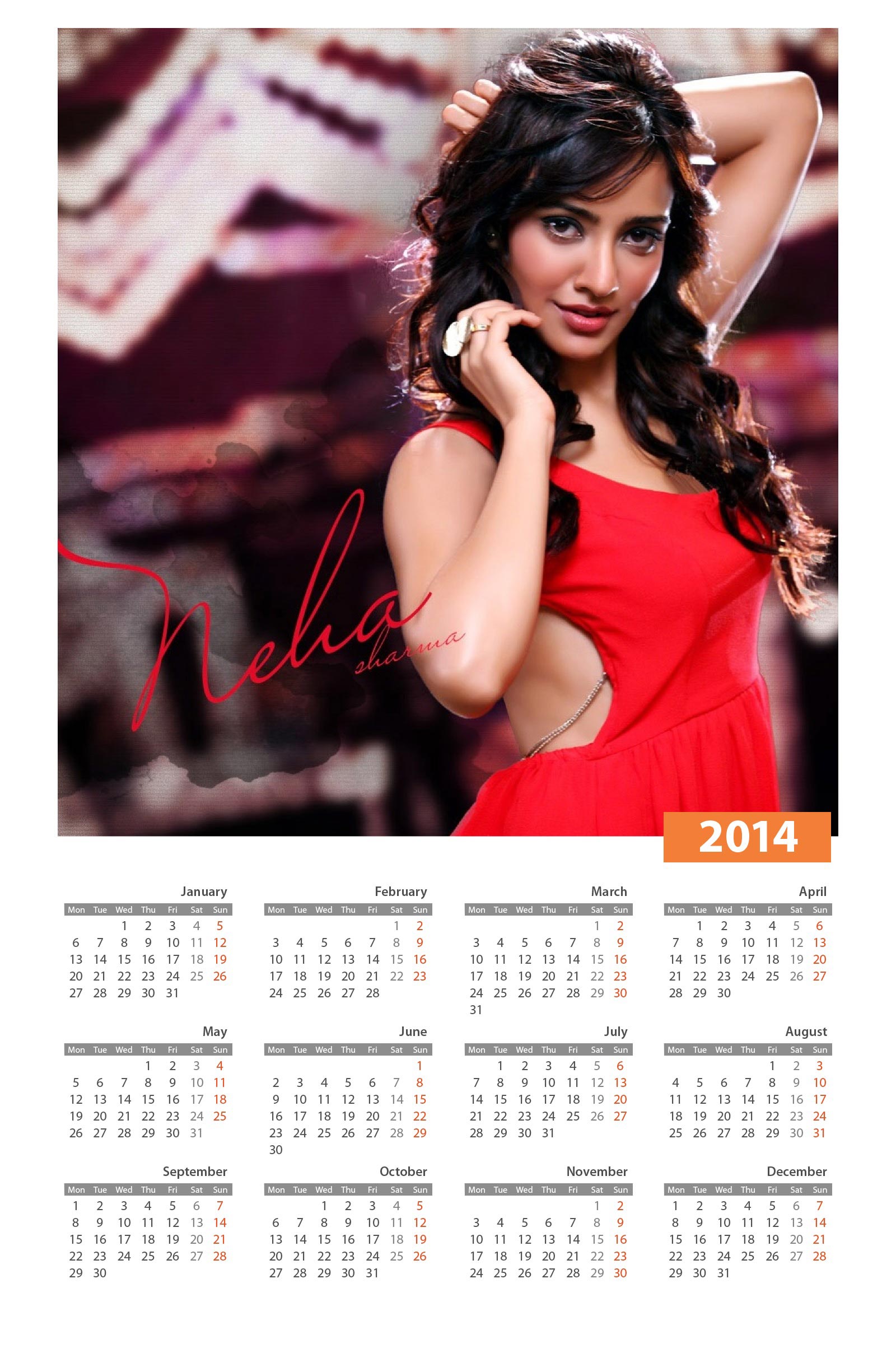 2014 Calendar Celebrity Wallpapers • CelebMafia