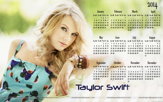 2014 Calendar Celebrity Wallpapers