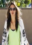 Alessandra Ambrosio Street Style  - Out in Brentwood - November 2013