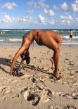 Angela Simmons in a Bikini - Beach In Miami - December 2013