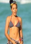 Angela Simmons in a Bikini - Beach In Miami - December 2013