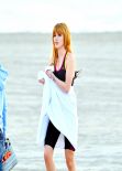 Bella Thorne - Filming a Commercial in Santa Monica - California December 2013