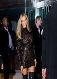Beyonce Knowles Style for a Party for Her New Album at SVA Theater in New York City