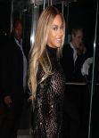 Beyonce Knowles Style for a Party for Her New Album at SVA Theater in New York City