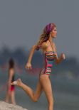 Brooklyn Decker in a Bikini - beach in Miami - December 2013