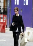 Emma Watson Street Style - Shopping Around Bond Street in Central London - December 2013