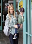 Hilary Duff Street Style- Out in Los Angeles - December 2013
