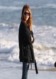 Jessica Alba at the Beach in Malibu - December 2013