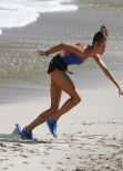 Karlie Kloss - Photoshoot for Gilles Benison on the Beach in Barths