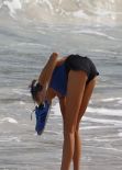 Karlie Kloss - Photoshoot for Gilles Benison on the Beach in Barths