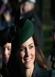 Kate Middleton - Christmas Day Service at Sandringham - December 25, 2013