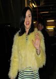 Katy Perry Street Style - Leaving Kiss FM Radio Station in London - December 2013