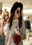 Kylie Jenner Style - Dropping off a Friend at LAX Airport - December 2013