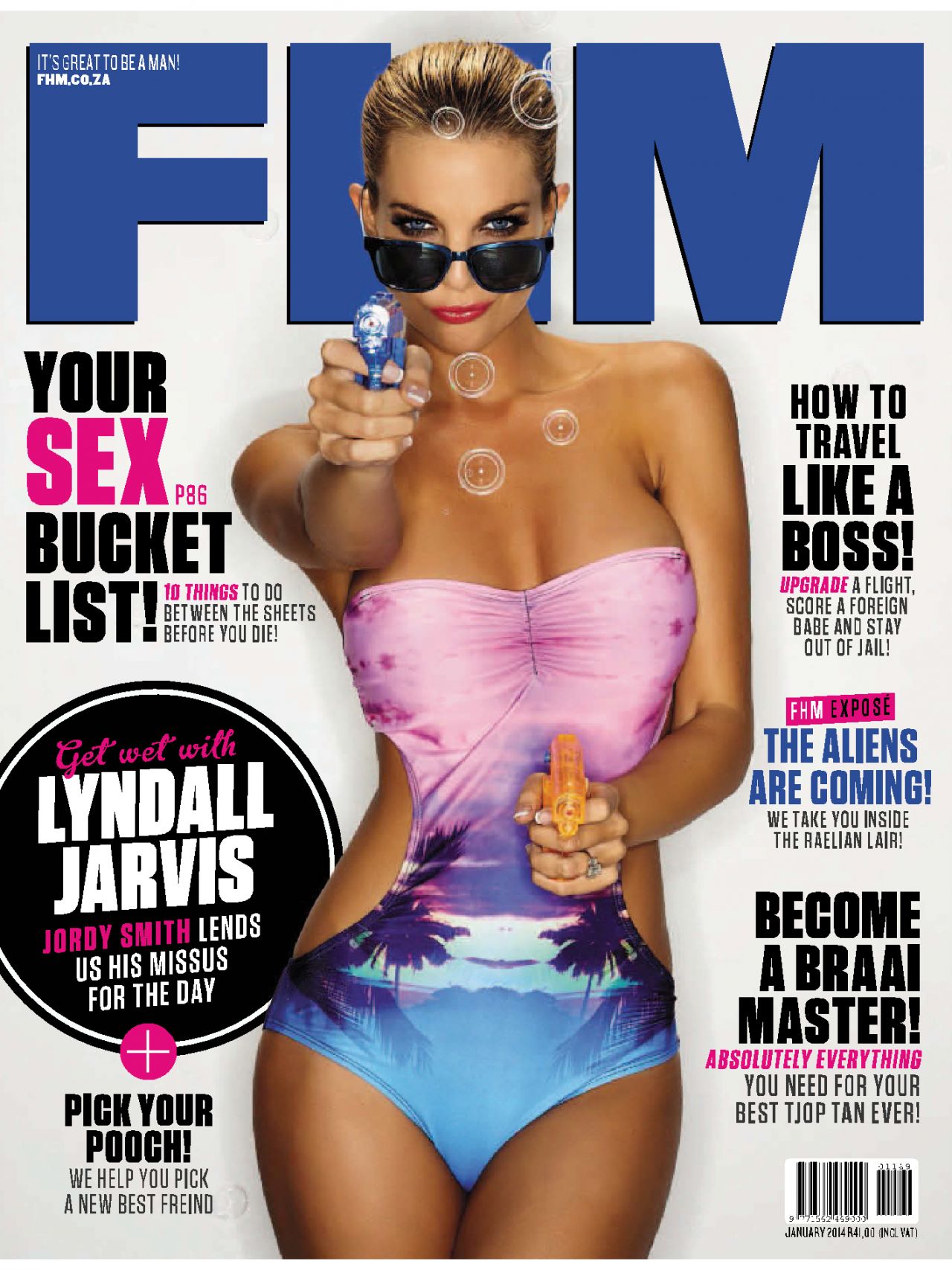 Lyndall Jarvis - FHM Magazine (South Africa) - January 2014 Issue