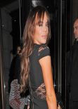 Maria Fowler Night Out Style - Leaving the Novikov Restaurant in London - Dec. 2013