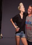 Miley Cyrus Wears Short Shorts - Rock the Vote 2012 Photoshoot